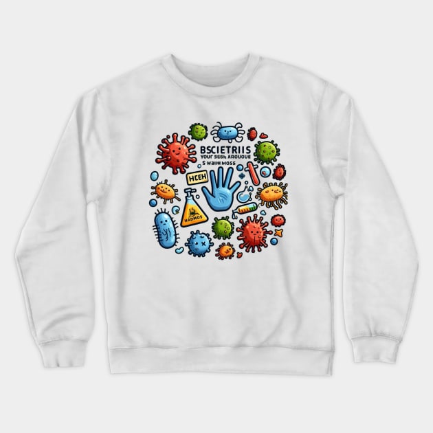 Bacteria AI Crewneck Sweatshirt by DorianFox